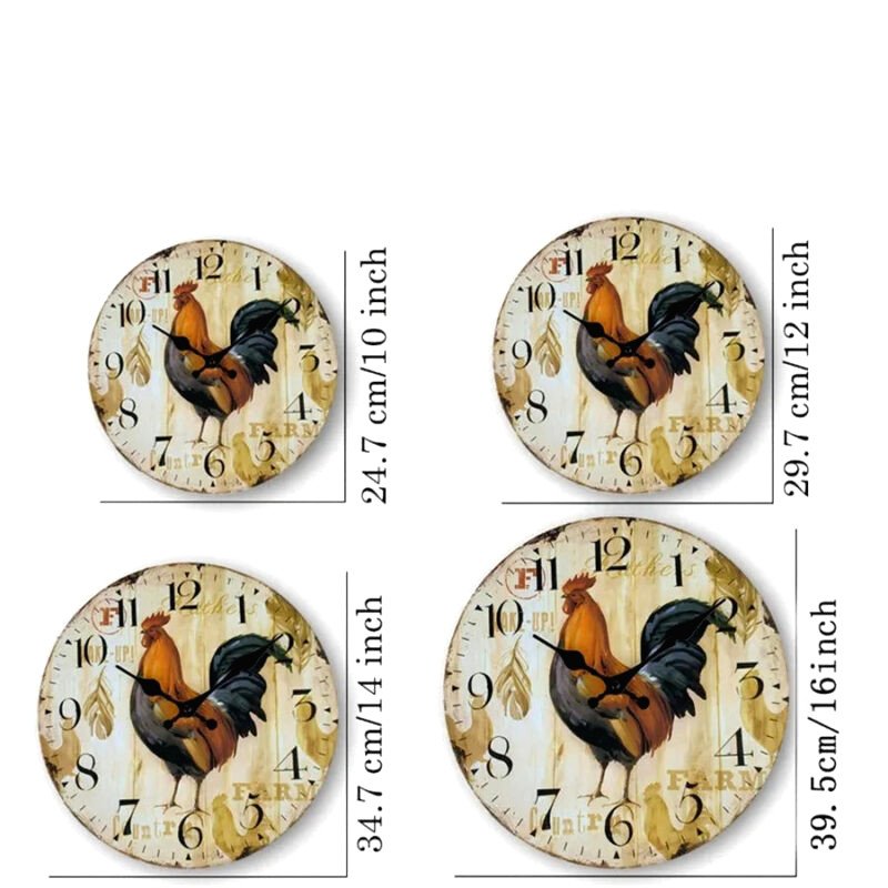 Horloge Cuisine Coq 2